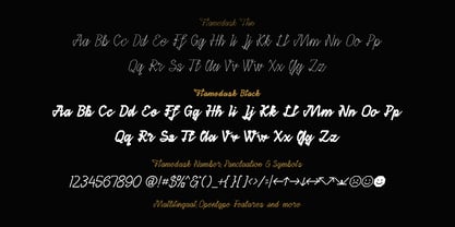 Flamedusk Font Poster 5