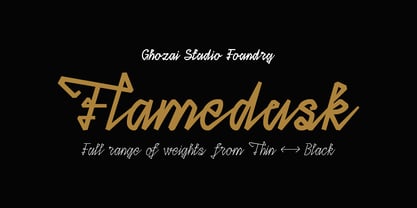 Flamedusk Font Poster 1