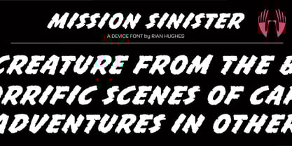 Mission Sinister Font Poster 1