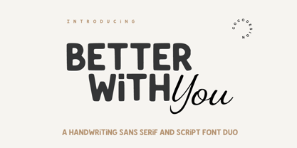 Better with you Font Poster 1
