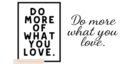 Better with you Font Poster 6