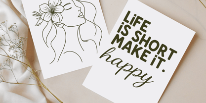 Better with you Font Poster 5