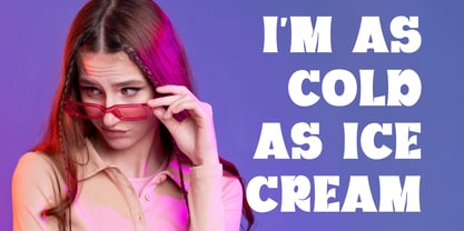 Blue Sny Font Poster 3