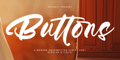 Buttons Font Poster 1