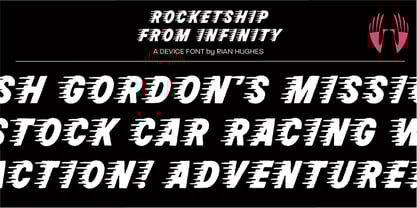 Rocketship From Infinity Font Poster 1