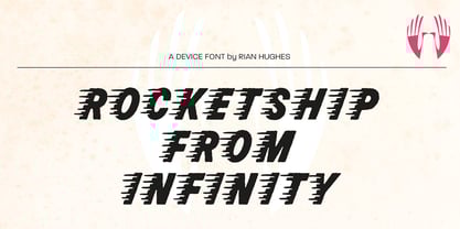 Rocketship From Infinity Font Poster 8