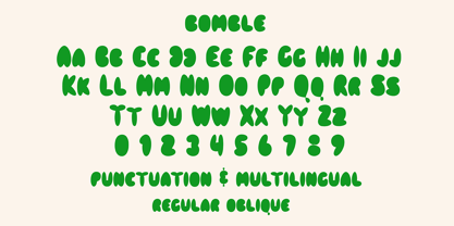 Bomble Font Poster 8
