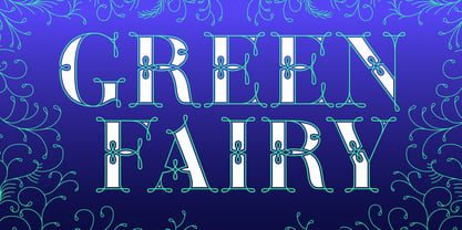 Green Fairy Font Poster 1