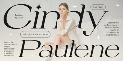 Fezeline Font Poster 3