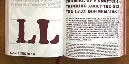 Las Perdidas Font Poster 3