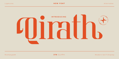 Qirath Font Poster 1