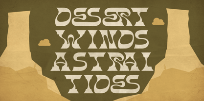 Cosmic Canyon Font Poster 2