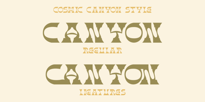 Cosmic Canyon Font Poster 12