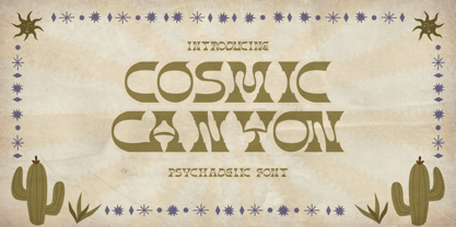Cosmic Canyon Font Poster 1