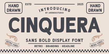 Cinquera Font Poster 1