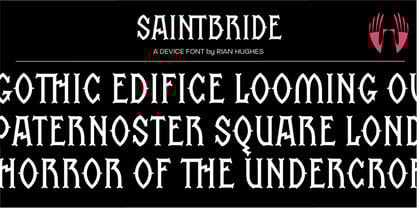 Saintbride Font Poster 2