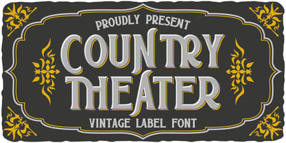 Country Theater Font Poster 1