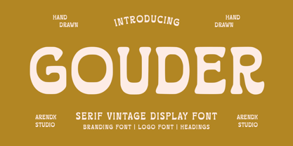 Gouder Font Poster 1