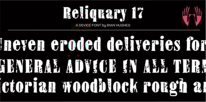 Reliquary 17 Font Poster 1