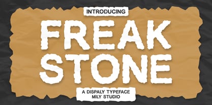 Freak Stone Font Poster 1