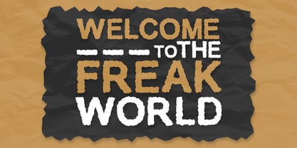 Freak Stone Font Poster 2