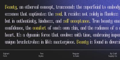 Eighart Font Poster 3