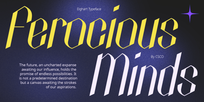 Eighart Font Poster 2