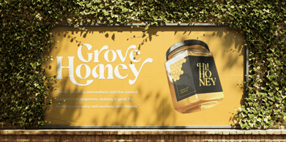 Grove Honey Font Poster 3