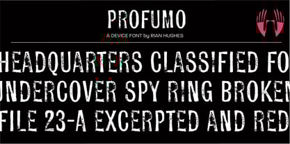 Profumo Font Poster 1