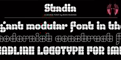 Stadia Font Poster 1