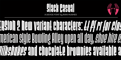 Slack Casual Font Poster 1
