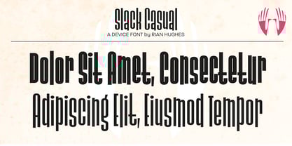 Slack Casual Font Poster 4