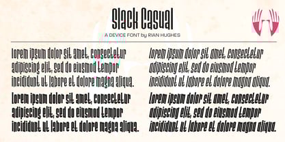Slack Casual Font Poster 7