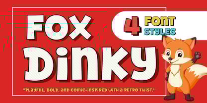 Fox Dinky Font Poster 1