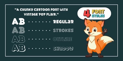 Fox Dinky Font Poster 2