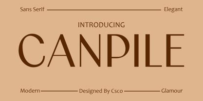 Canpile Font Poster 1