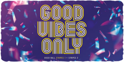 Disco Ball Font Poster 2
