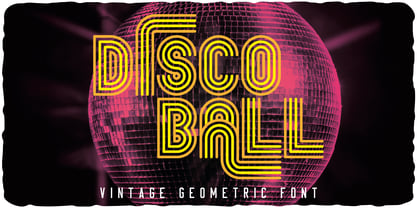Disco Ball Font Poster 1