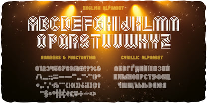 Disco Ball Font Poster 3