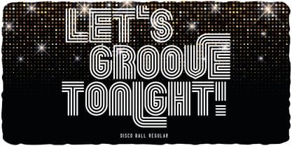 Disco Ball Font Poster 4