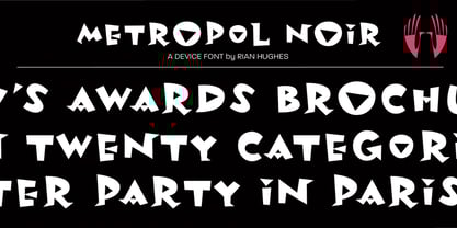 Metropol Noir Font Poster 1