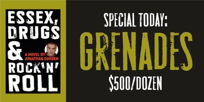 Roadkill Font Poster 11