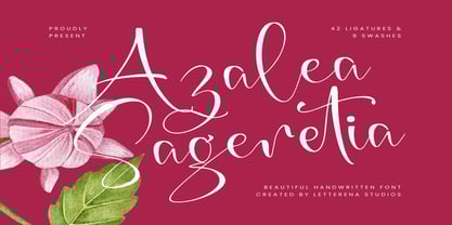 Azalea Sageretia Font Poster 1