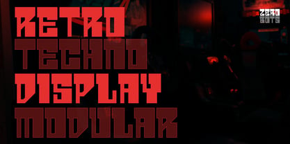 Zero Bots Font Poster 4