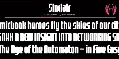 Sinclair Font Poster 2