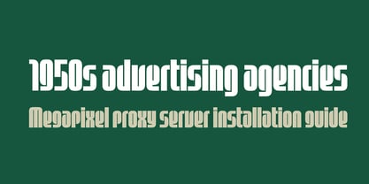 Sinclair Font Poster 5