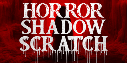 Crimson Horror Font Poster 5