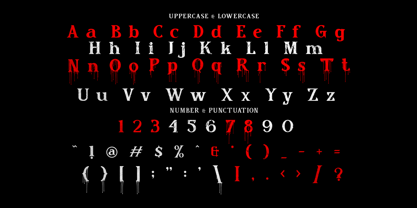 Crimson Horror Font Poster 11