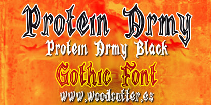 Protein Army Font Poster 1