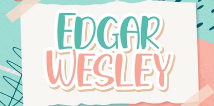 Edgar Wesley Font Poster 1
